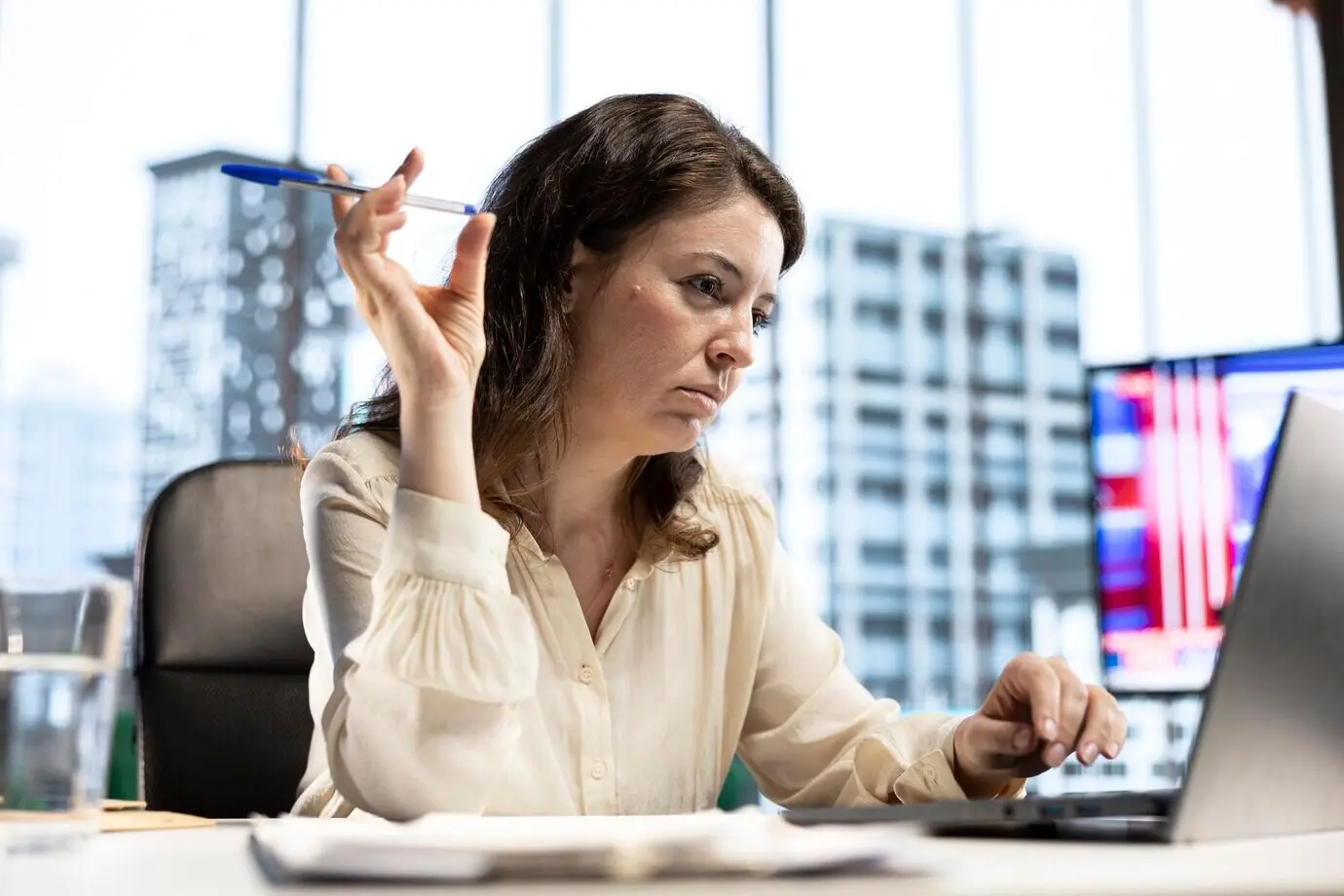 Влиятельный, целеустремленный директор с исполнительными полномочиями, анализирующий целевые отчеты.